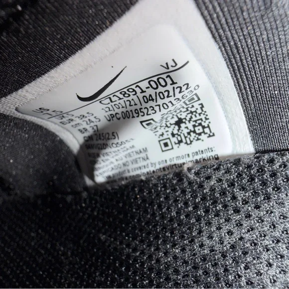 Women Nike Free Run 5.0 Next Nature Black White Athletic Sneaker sz7.5 CZ1891001 - Picture 15 of 16